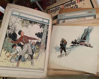 
A large amount of original art by Joe Kraemer