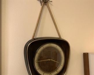 Mid century wall clock
