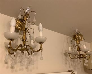 Teardrop Art Deco chandelier