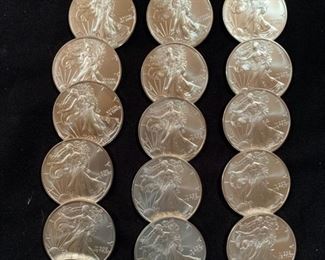 Silver Eagles. Large quantity available