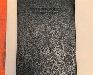 Detroit police department ticket book