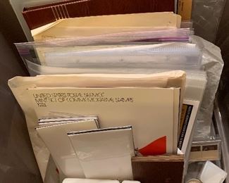 Large stamp collection with many current stamps 