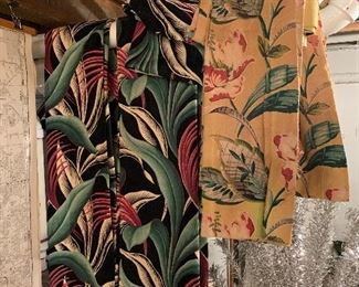 Vintage drapes and fabric