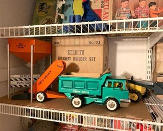 Structo new old stock highway road builder 5pc set 