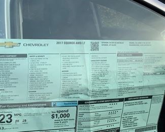 2017 Chevrolet Equinox. 133k miles with new tires, highway miles to UP and back. 180k mile transferrable warranty