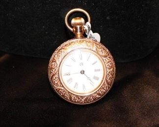 Gold pocket watch