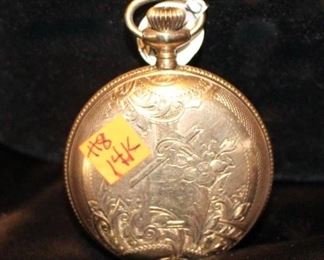 Gold pocket watch