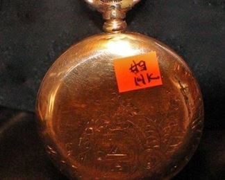 Gold pocket watch