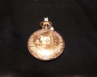 Gold pocket watch