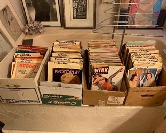 Vintage Playboy, Wink, Rugged, Photoplay, and many other magazines. Also a large collection of newer adult DVD's