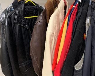 Leather Jackets and assorted shirts