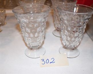 Fostoria American tall footed glasses - all good