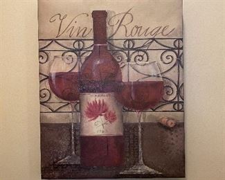 Wine wall art 
$15