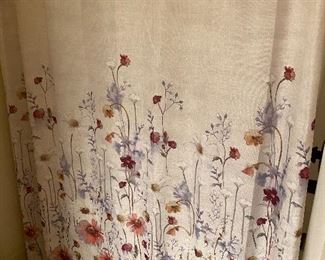 Floral shower curtain $15