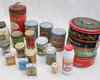 $60 - LOT canned goods w/ vintage labels [Bin 9A] 