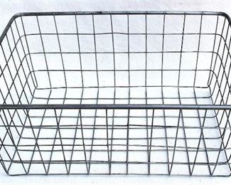 $20 - Wire basket, heavy rim, no handles.  W: 20" | H: 8" | D: 14.5"  [Props] 