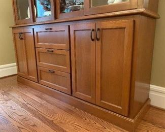 View of Bottom portion of Custom Made hutch