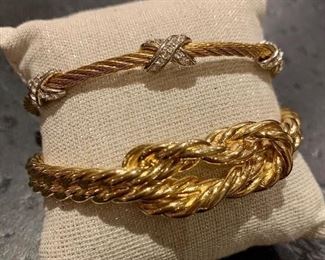 $20 Kiel James Patrick Sailors Luck Cuff Bracelet $12 Wired Gold Bracelet with Magnetic Closure