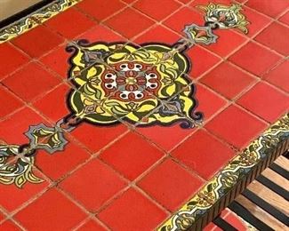 $200 Pier One 3 Shelf Tiled Bar Cart 32x15.5x34