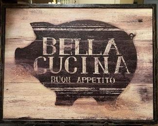 $18 Rustic Bella Cucina Pig Frame