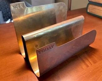 $50 Vintage Sarried Ltd Brass Letter Holder