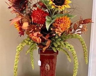 $60 Fall is here and we have your decor covered with this gorgeous and colorful Fall Foliage Floral arrangement 32x43