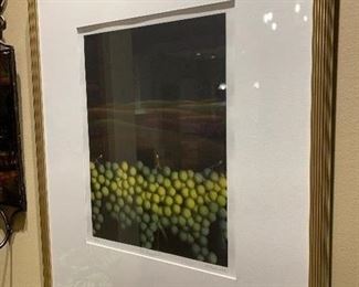 $100 “The Vineyard” Original Print by D. Richards Gold frame 20x24