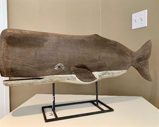 Wooden Whale scupture! 