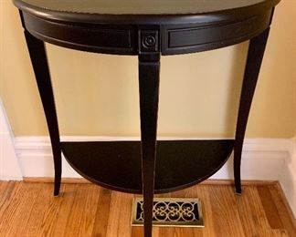 Demi lune table. Perfect for any small nook that needs a boost! 