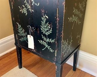 Hand painted cabinet/side table. 