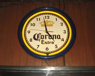 Corona Beer Advertising Clock