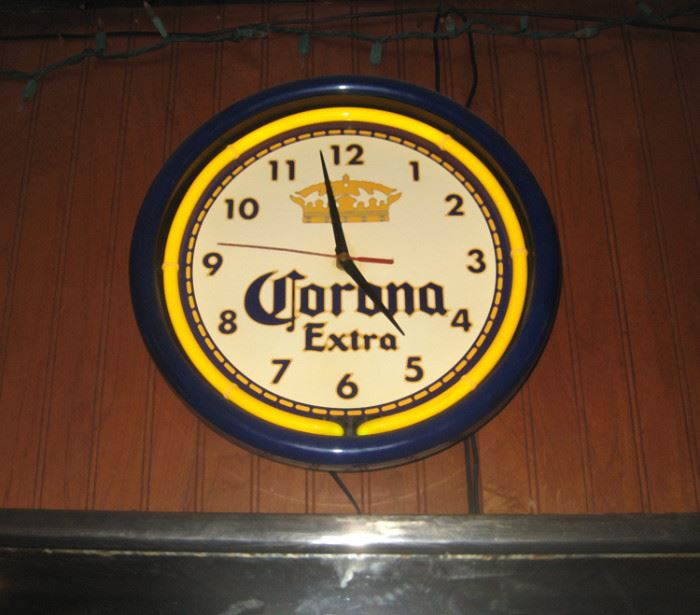 Corona Beer Advertising Clock