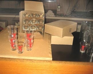3 Boxes, New in Box Shot Glasses, Tavern Thick Strong Glass