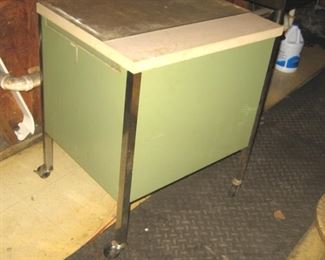 Metal Cabinet, Chrome Legs