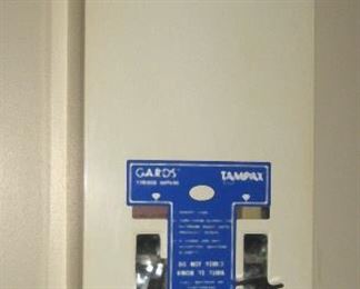 Vintage Coin Operated Feminine Napkin Tampax Dispenser