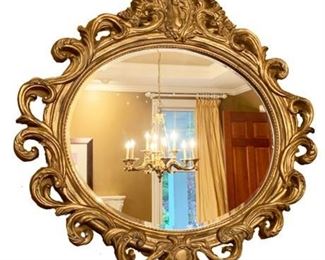 Lot 006
Ethan Allen Carved Gilded Oval Wall Mirror