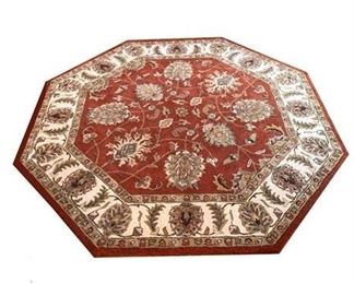 Lot 007
Indian Wool Octagon Area Rug