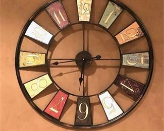 Lot 458
Decorative Rustic Wall Clock