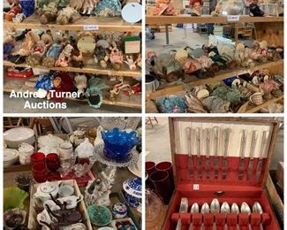 Collectible dolls, china, flatware etc.