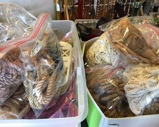 Bags of tie-back--tassels on rope--some of the best I've seen--luxurious 
