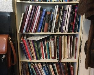 Book titles on collecting various items such as pottery, china, rugs