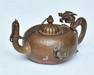 Gorham mixed metal lamp