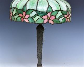 leaded glass lamp