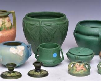 Pottery incl. Roseville, Van Briggle, Hampshire