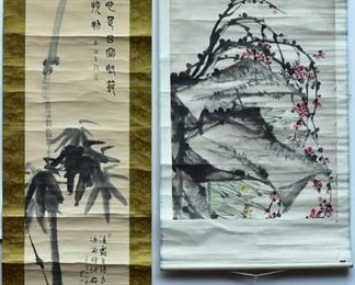 over 30 Chinese/Japanese scrolls