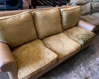 #2	Leather back Gold Sofa 7'	 $175.00 
