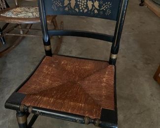 #69	black woven bottom odd chair 	 $45.00 
