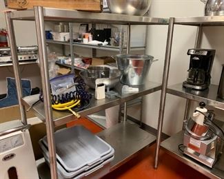 #145	Load king commercial stainless shelves  60x20x60 	 $200.00 
#146	Commercial Load king stainless shelves 48x20x60	 $150.00 
