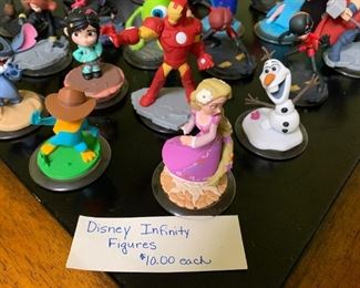 #184	Disney Infinity figures $10 each  or                             All 23 for  $200
