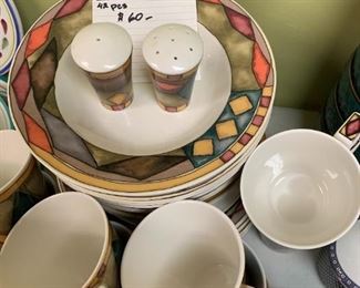 #204	Sasari Palazzo china 42 pieces see list of items included	 $60.00 
